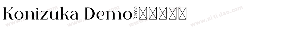 Konizuka Demo字体转换